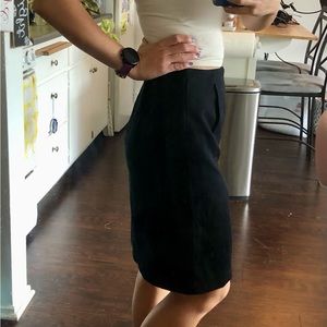 Professional black pencil skirt